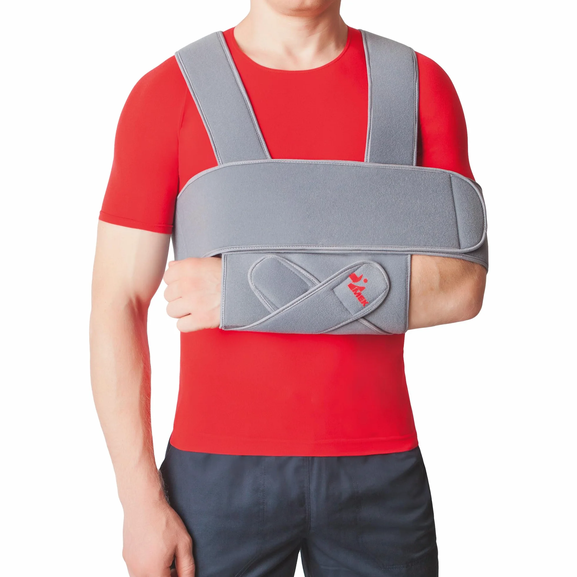 Temblak na bark z pasem piersiowym czarny XS-M produkt medyczny MEK® (Szary, XS-M)