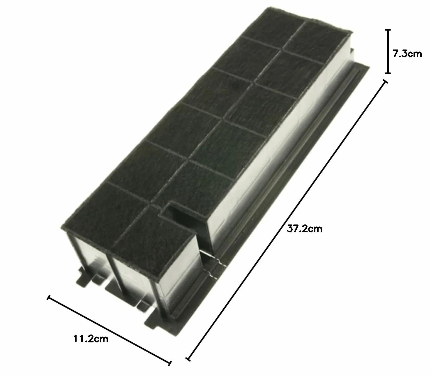 Aeg Mcfe18 Filtr Węgla Aktywnego Czarny 19 x 19 x 4 cm