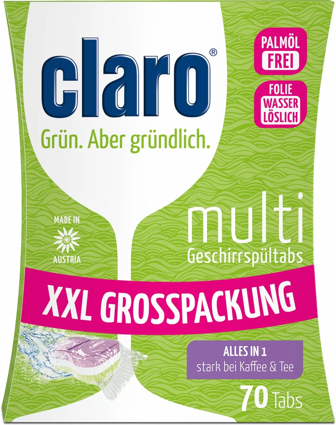 Claro Multi Tabletki do zmywarki 70 szt. Biodegradowalne