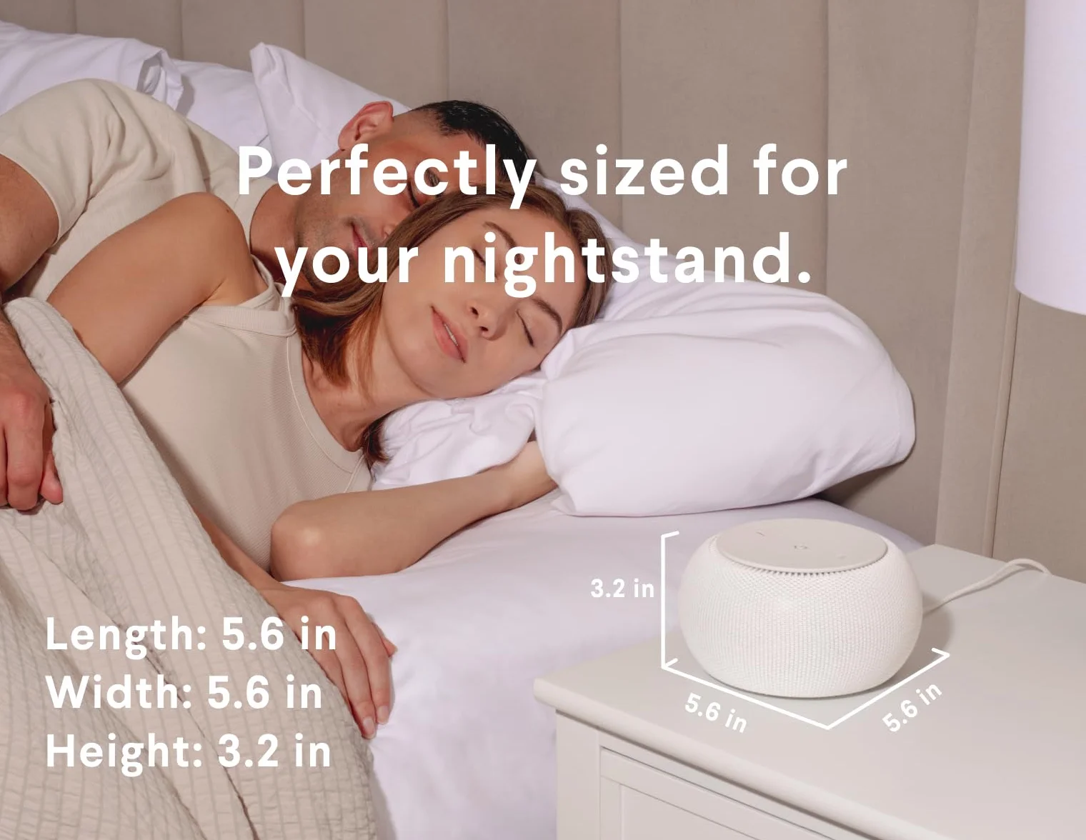 SNOOZ Pro Smart White Noise Machine Travel Case Wentylator Regulowany Ton Głośność Pilot Zdalnego Sterowania