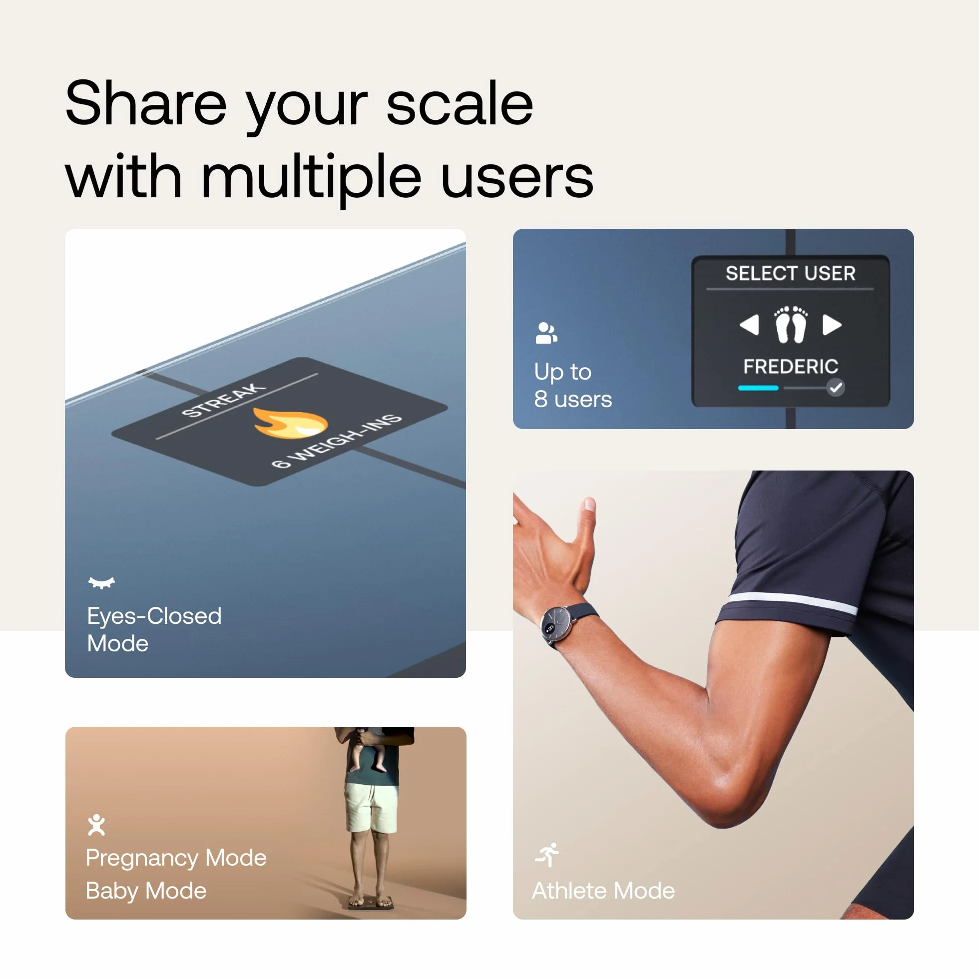 WITHINGS Body Smart – cyfrowa waga osobowa/waga osobowa do poszerzonego składu ciała, w tym masa mięśniowa, zawartość wody, gęstość kości, czarna