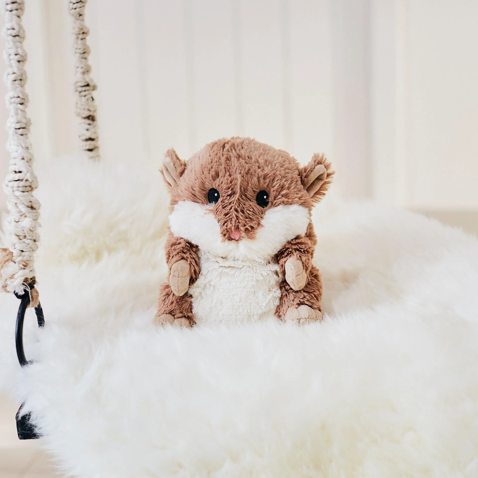 Warmies® 28 cm, komplett beheizbar, mit französischem Lavendel, Hamster, Braun