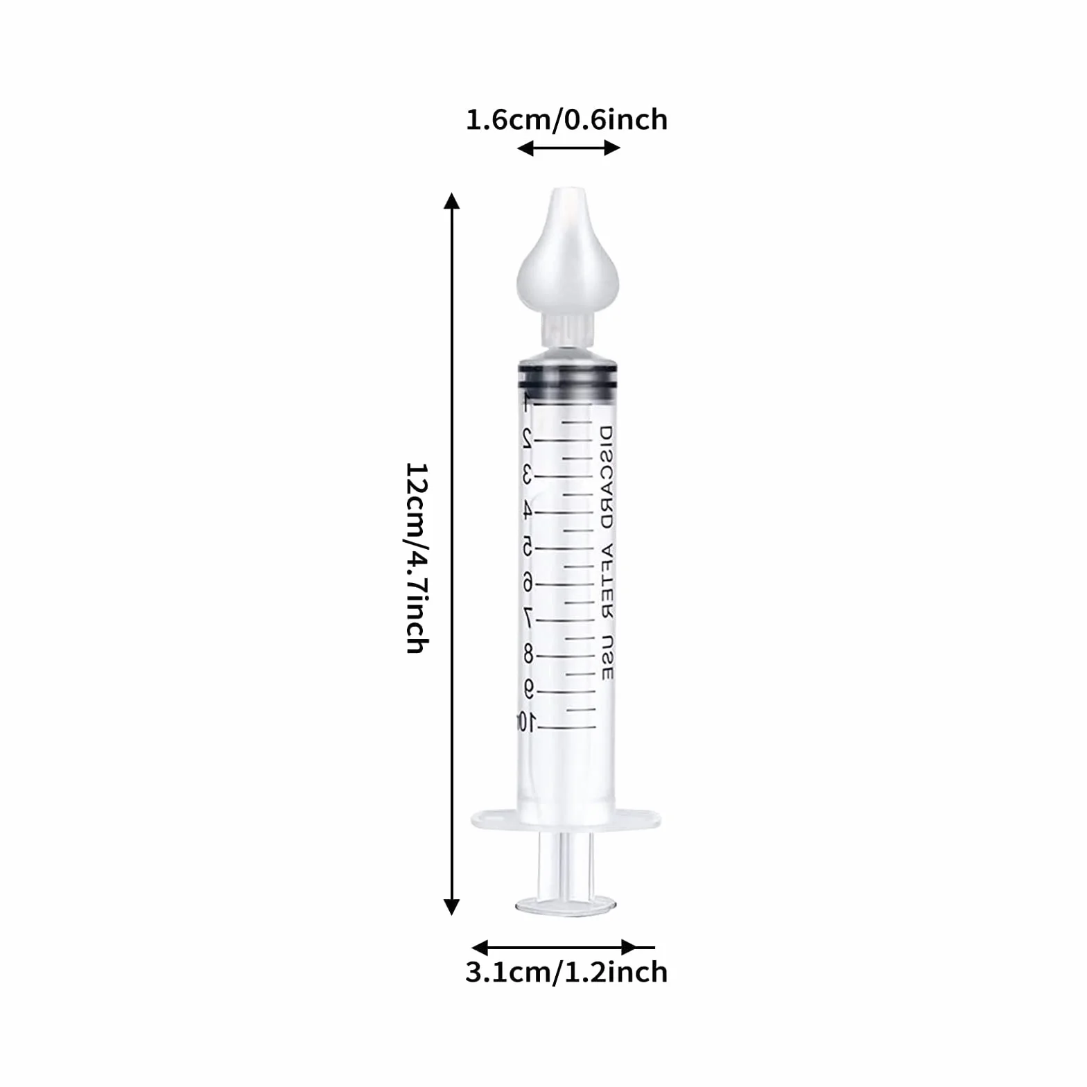 4 sztuki strzykawek do płukania nosa dla dzieci, 10 ml, profesjonalne płukanie nosa, wielokrotnego użytku, do płukania nosa, bezpieczne, wygodne