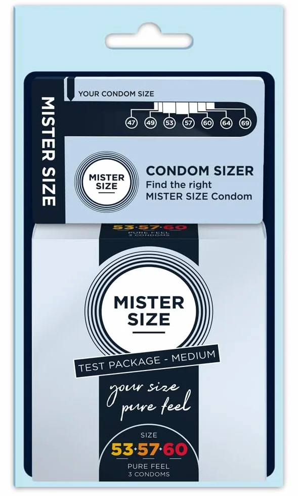 MISTER SIZE Size Kit Medium 3 prezerwatywy 53-57-60 sizer do określania rozmiaru
