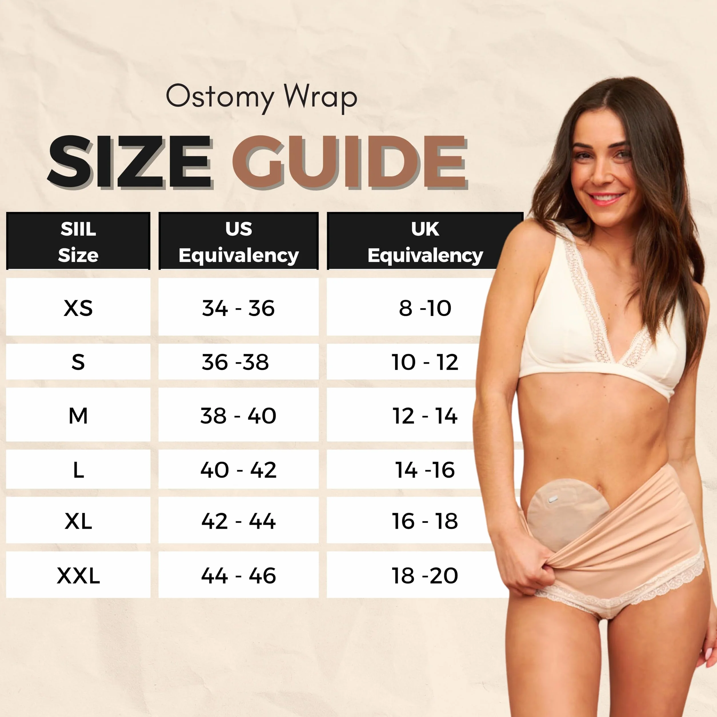Majtki stomijne Sofía | SIIL Ostomy Panties | Pokrowiec na worek stomijny | Podpórka pod plecy kolostomijne | Pokrowiec na worek stomijny | 22771