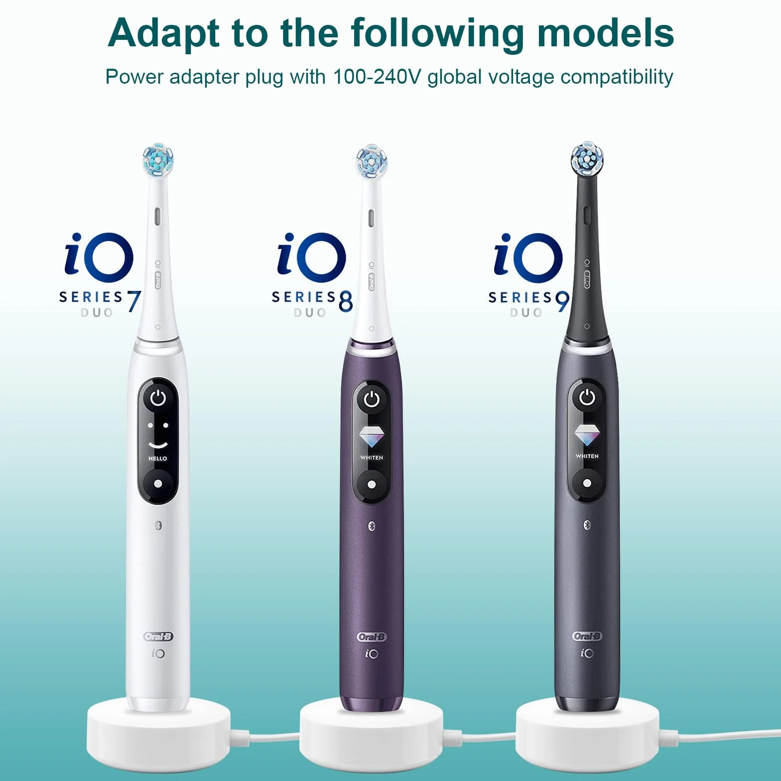 Elektryczna ładowarka do zębów może być używana do Oral B iO7, serii iO8, iO9, interfejs USB ładowarka podróżna