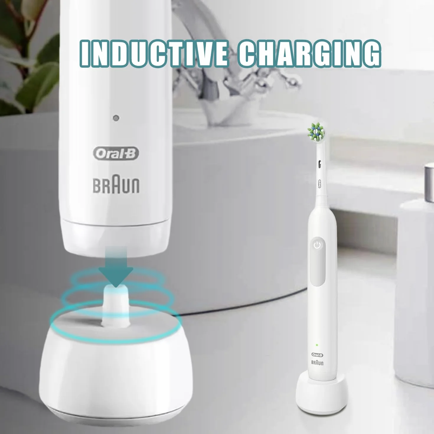 Ładowarka do szczoteczek elektrycznych Oral B IO Series 3757, 3 4 5 6, indukcyjna stacja ładująca do Oral B Toothbrush, wodoszczelny kabel zasilający