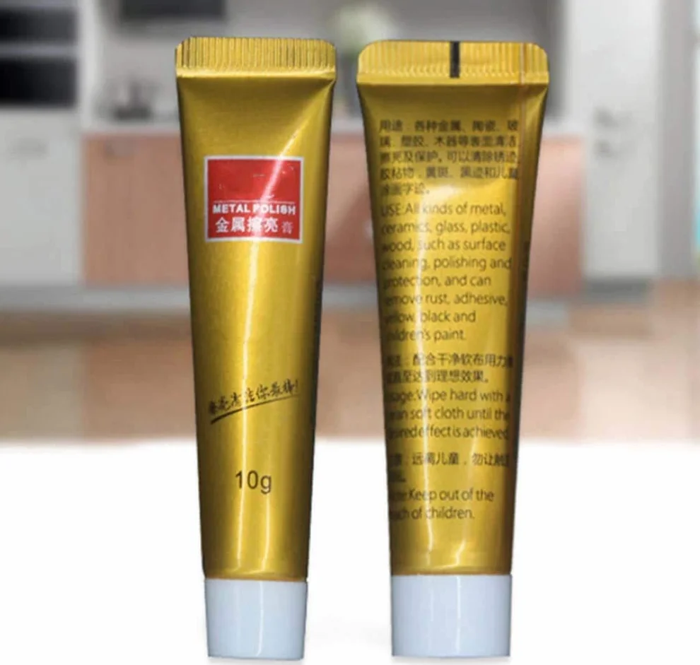 FIXINI All Metal Polish Cream - Premium Metal Polish - Krem do czyszczenia i polerowania do srebra wysokiej próby, złota, mosiądzu, chromu, miedzi i innych metali - pasta do metalu - Szybkie skuteczne