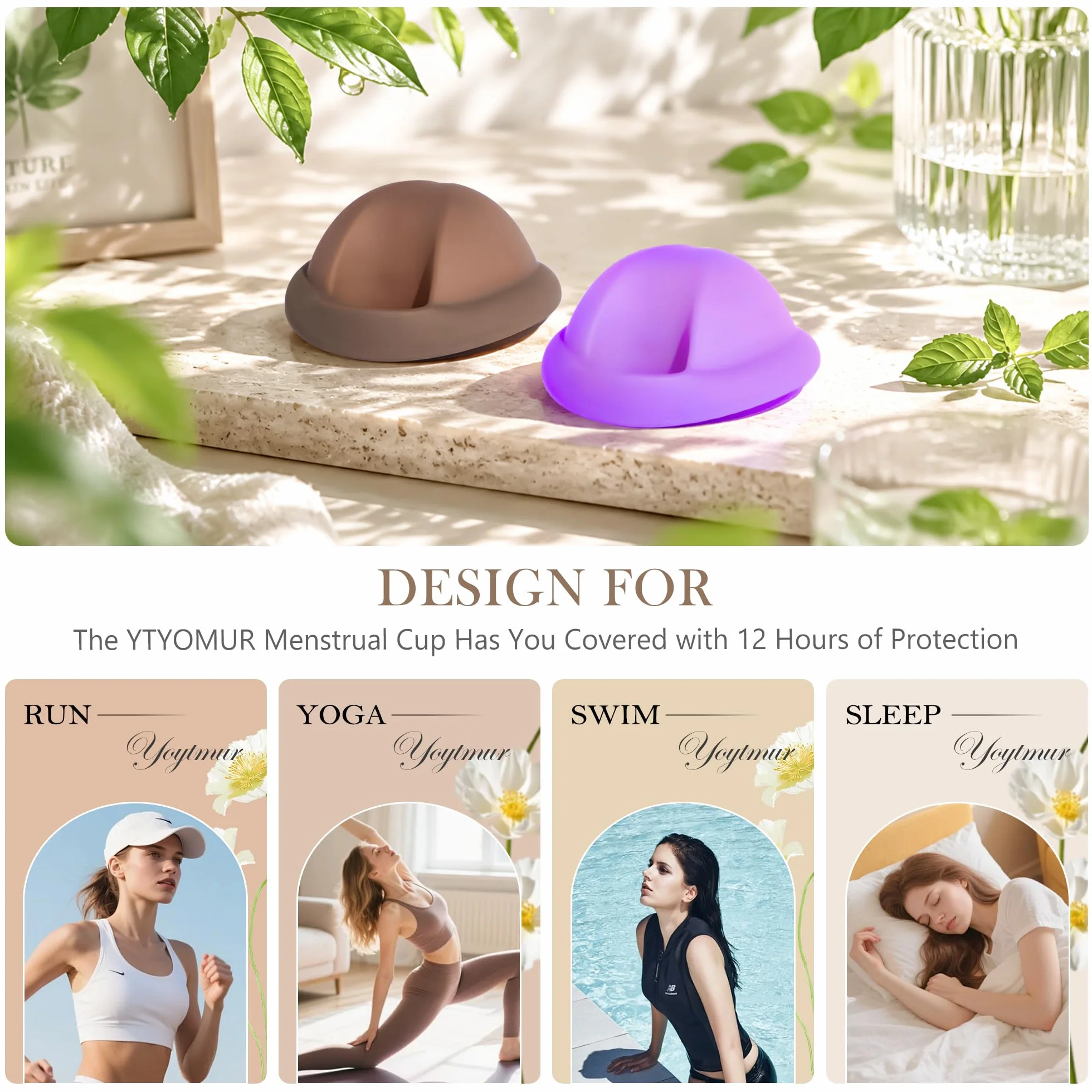 Dysk menstruacyjny ze sterylizatorem - Sterylizator/parownik do kubeczków menstruacyjnych, wielokrotnego użytku dysk menstruacyjny, zestaw kubeczków menstruacyjnych (2 duże)