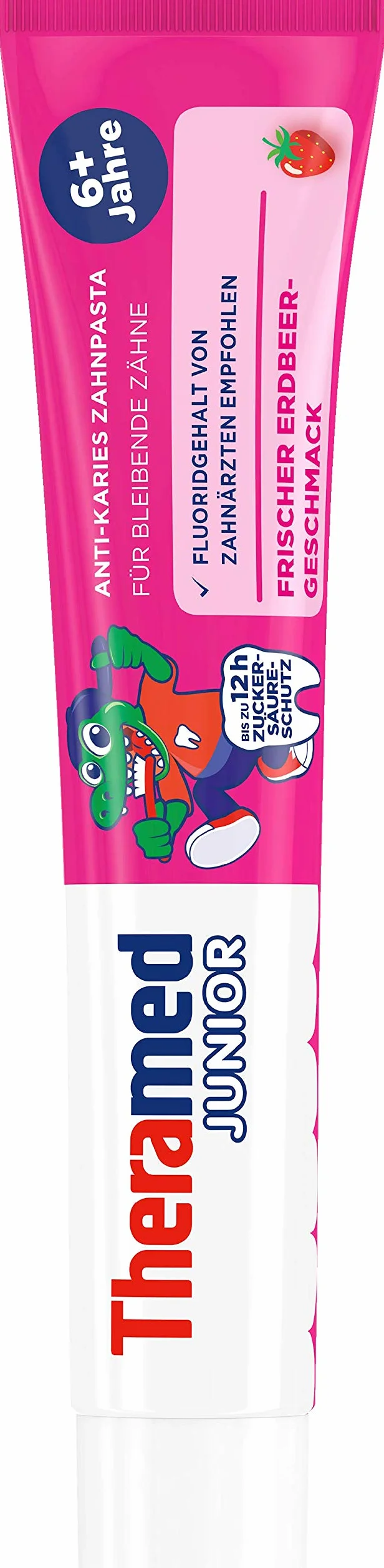 Theramed Junior krem truskawkowy, 6 x 75 ml