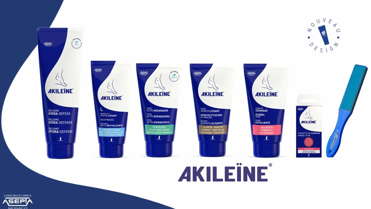 AKILEINE Antyperspirant puder do stóp 75 g