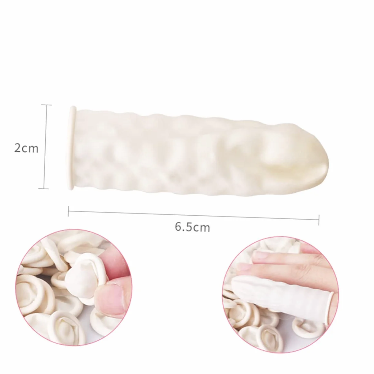 KOMBIUDA 830 Sztuk Anti Static Jednorazowe Paluszki Lateksowe Ochronne Palce Pokrywa Narzędzie Do Manicure DIY