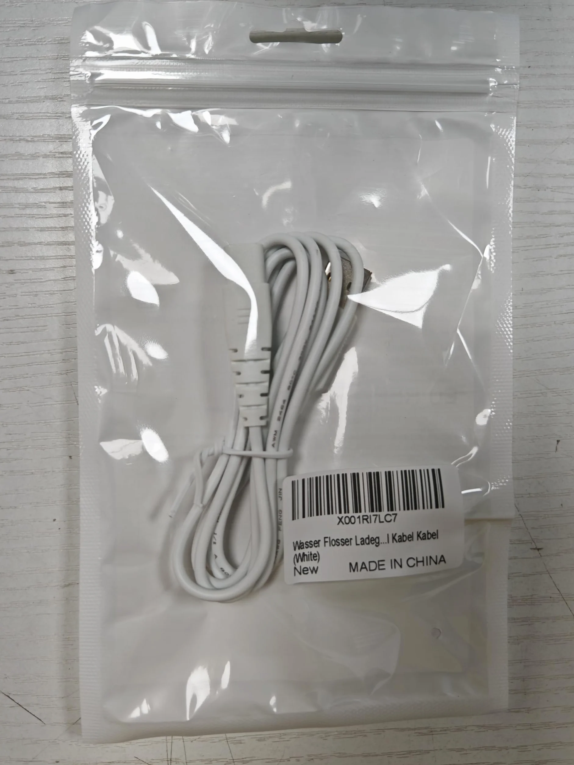 Ładowarka zamiennik do irygatora jamy ustnej Hangsun, Nicwell, Nicefeel USB biała
