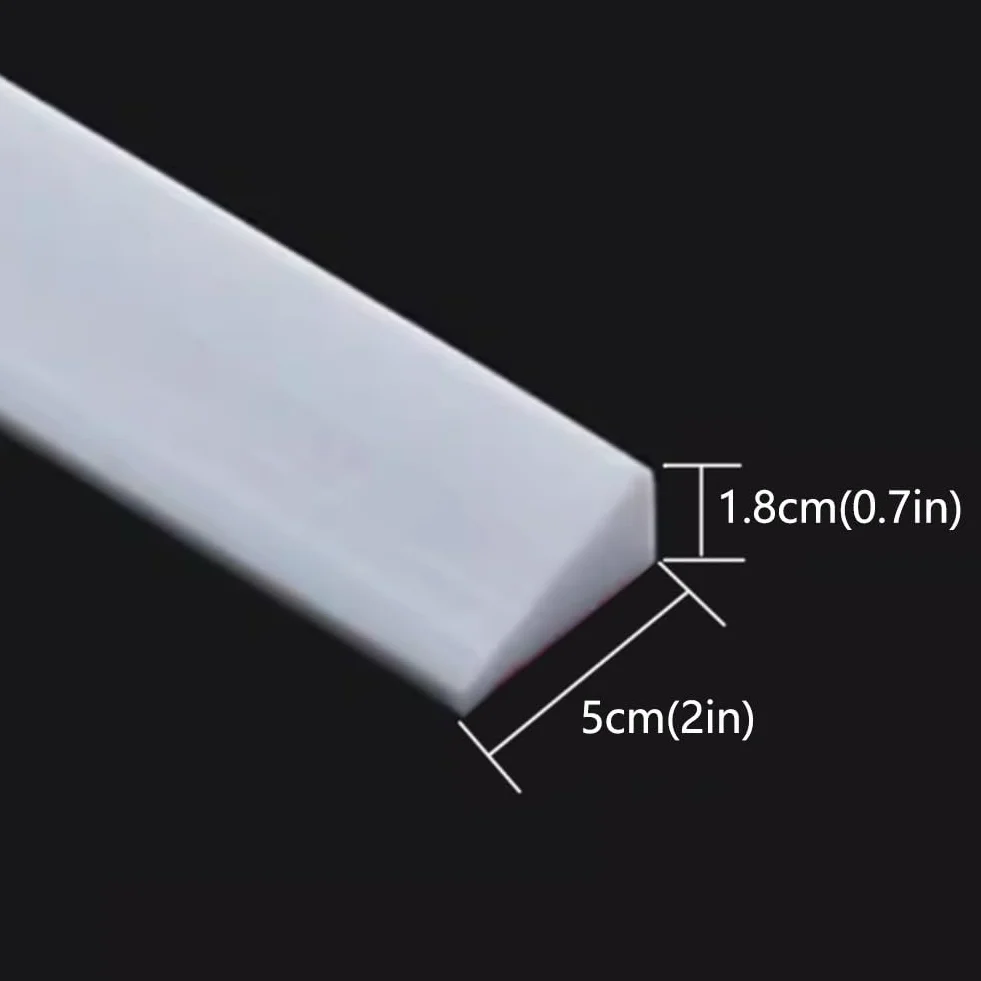 Antypoślizgowa silikonowa mata progowa na stoki, wewnętrzna listwa progowa, gumowa rampa progowa, wodoodporna do łazienki, bezpłatne cięcie (wysokość 1,8 cm, 80 cm/31,5 cala)