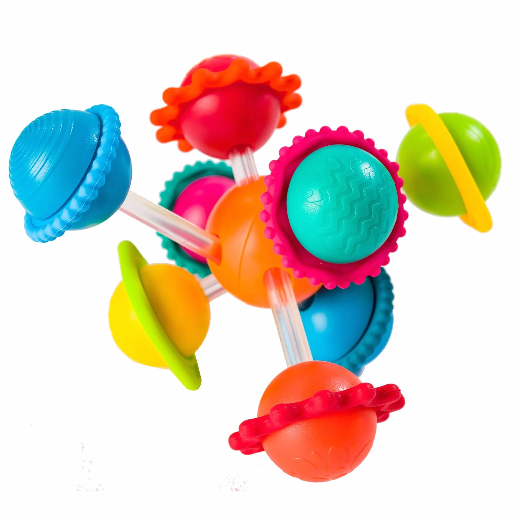 Fat Brain Toys Wimzle, sensoryczne zabawki Fidget dla małych dzieci, dzieci od 6 miesięcy