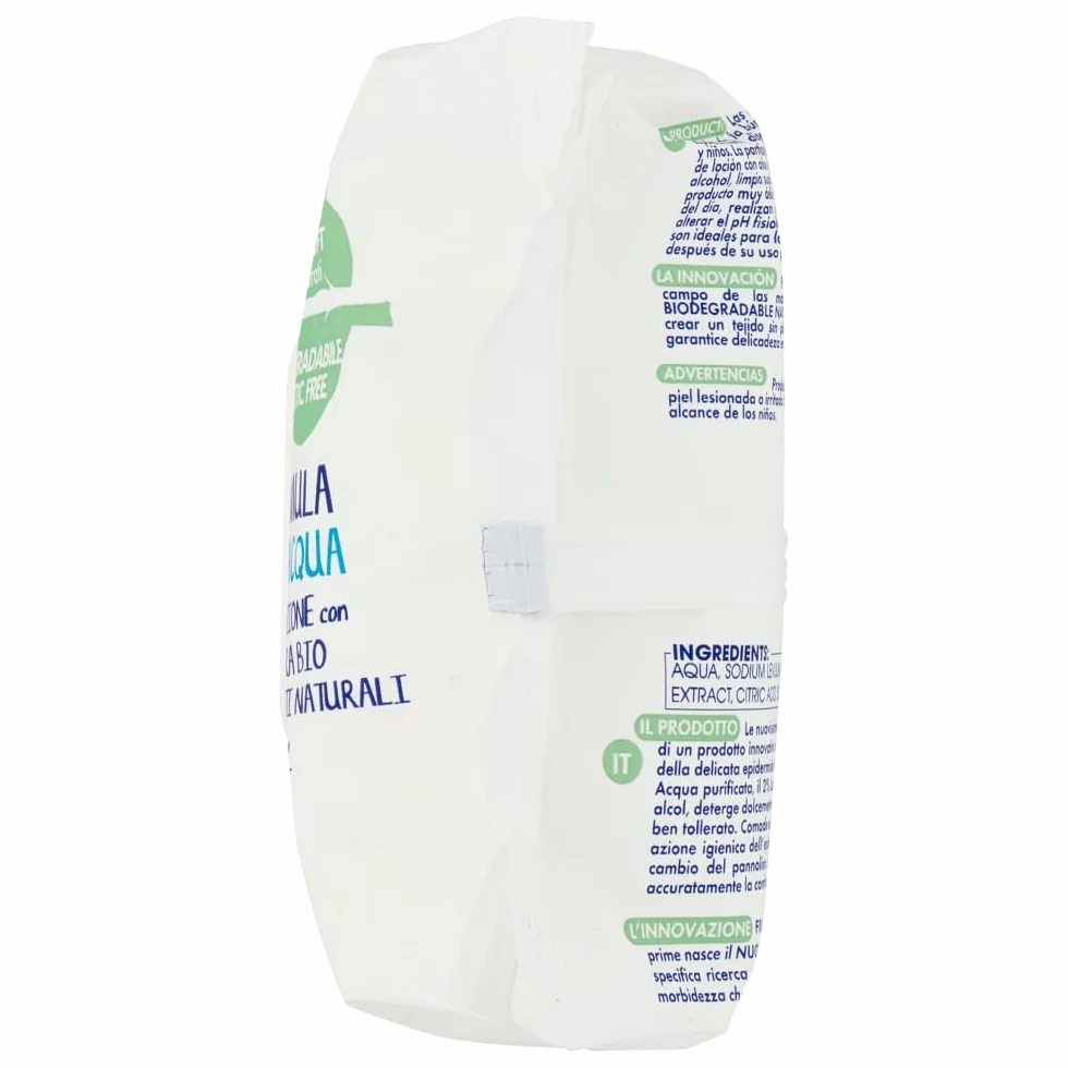 Fria Baby Sensation czysta woda Chusteczki do zmiany pieluch, formuła z 98% oczyszczoną wodą o działaniu oczyszczającym skórę, testowane dermatologicznie, 70 chusteczek
