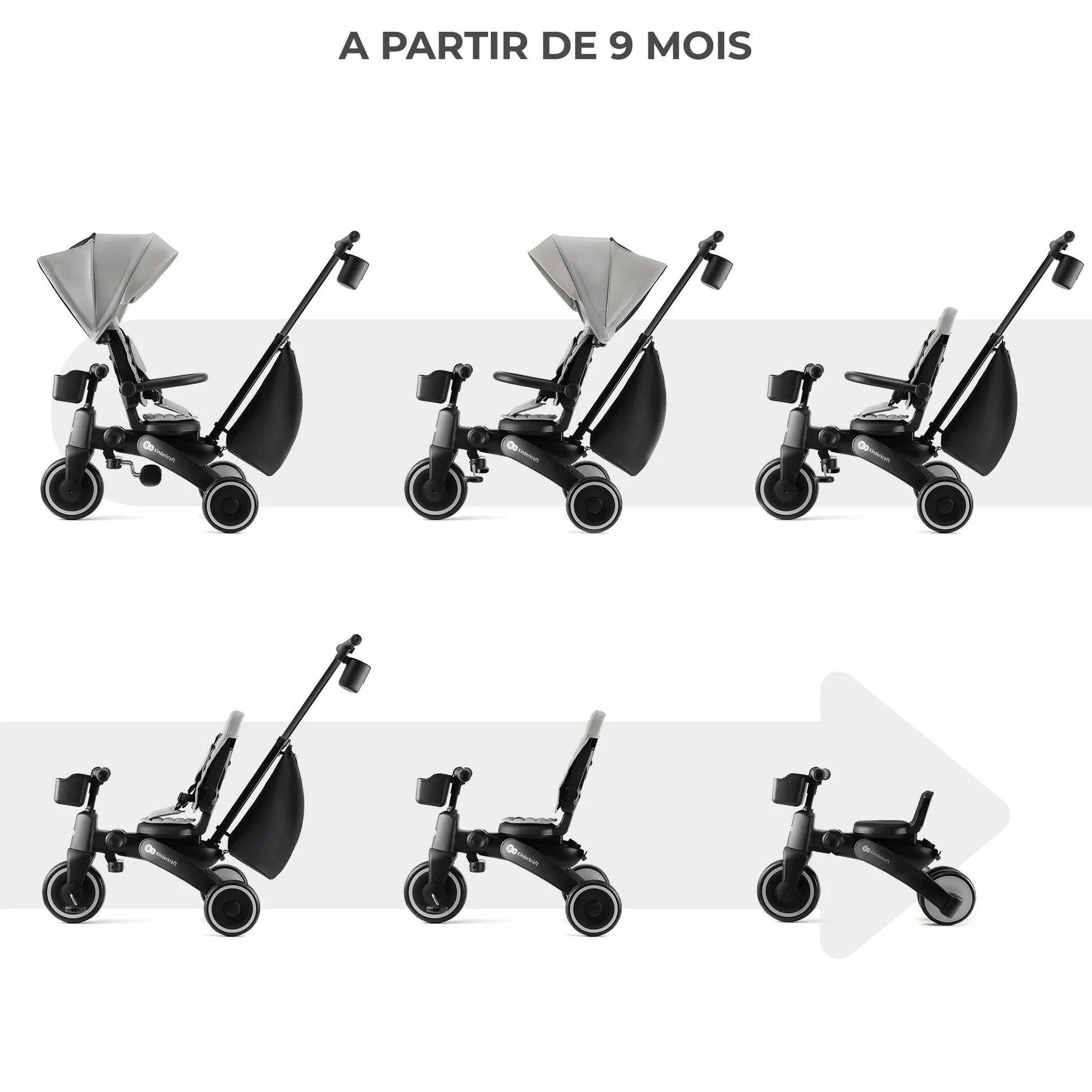 Kinderkraft JAZZ 2 GREY