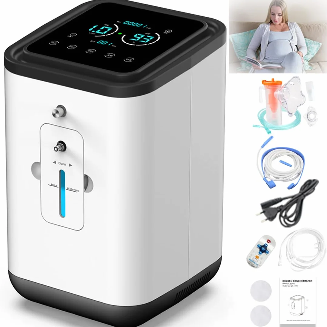 Koncentrator tlenu 93% czystości 1-7 l/min 45 dB z funkcją rozpylania