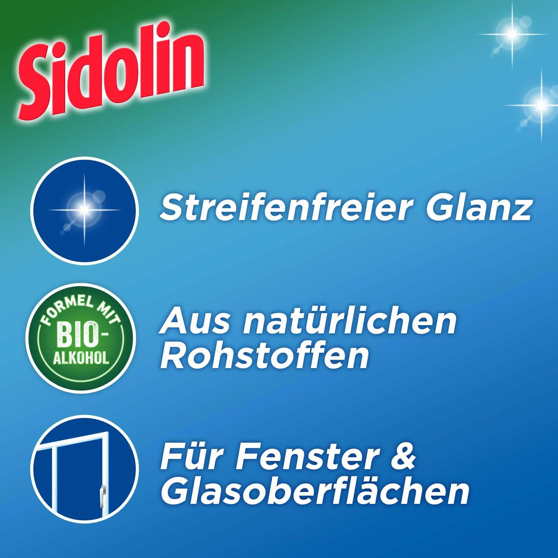 Sidolin Cristal płyn do czyszczenia szkła 500 ml butelka z rozpylaczem