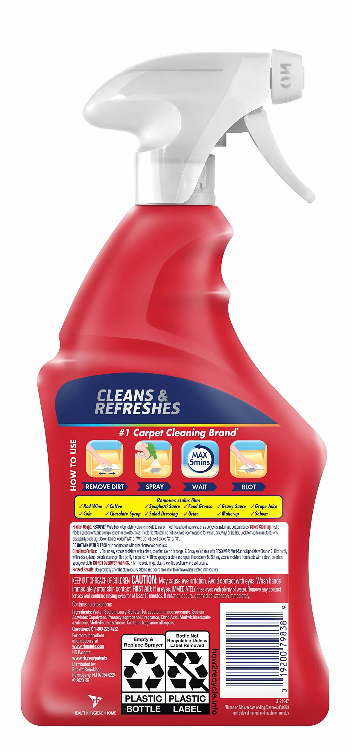 Resolve 650.6 ml Multi-Fabric Cleaner płyn do usuwania plam