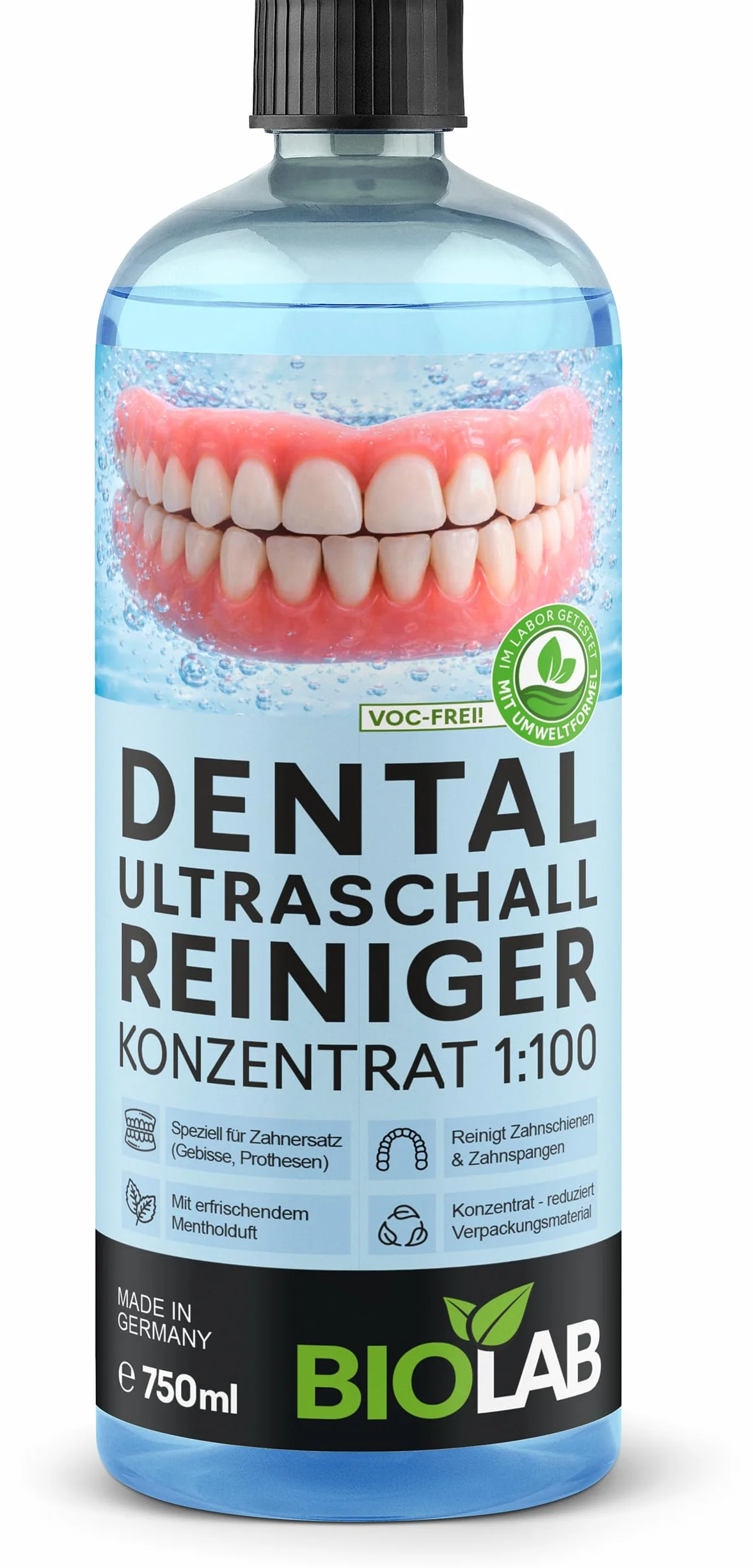 BIOLAB Koncentrat do czyszczenia ultradźwięków dentystycznych 750 ml