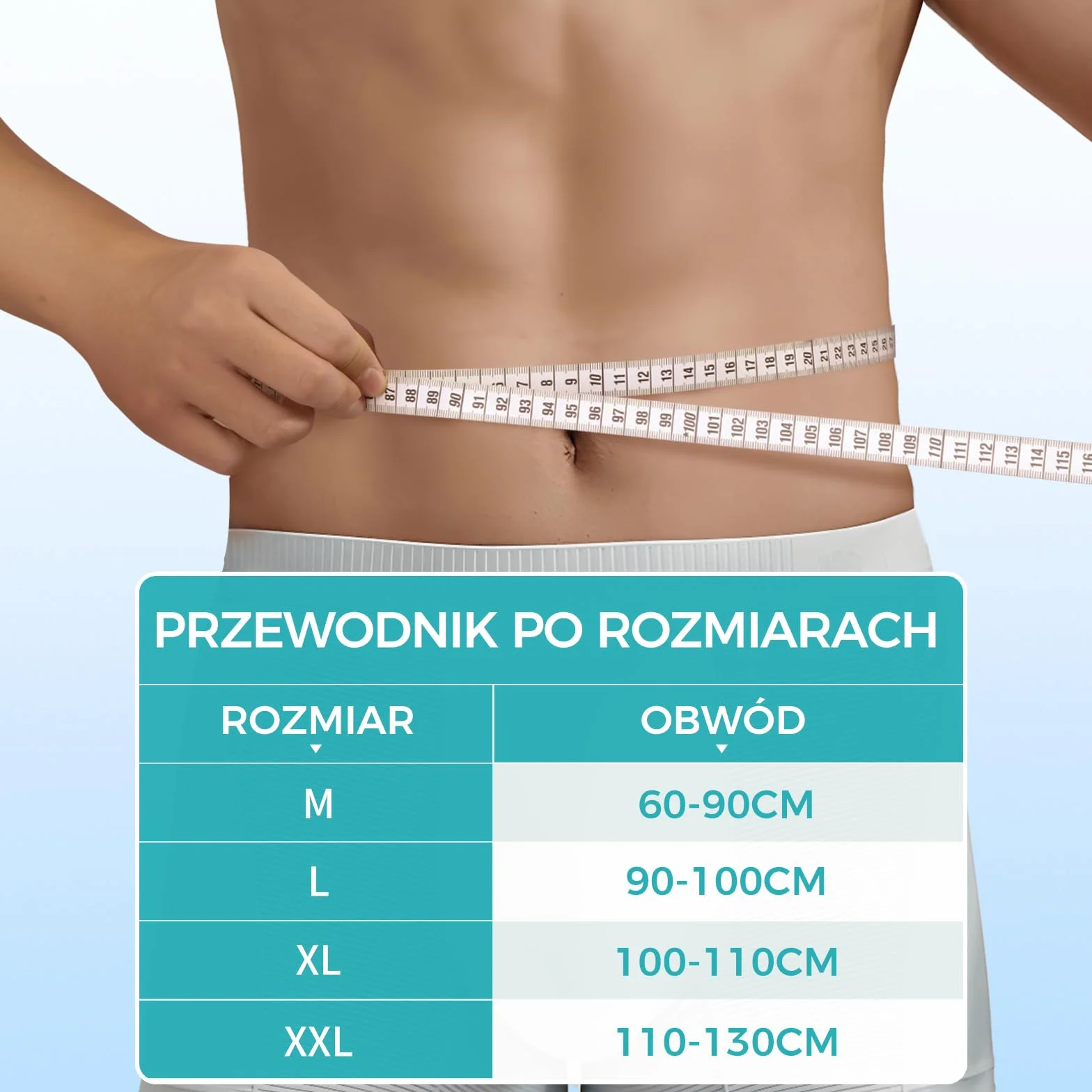 Pas na przepuklinę pępkową. Pas brzuszny na przepuklinę pępkową. XL