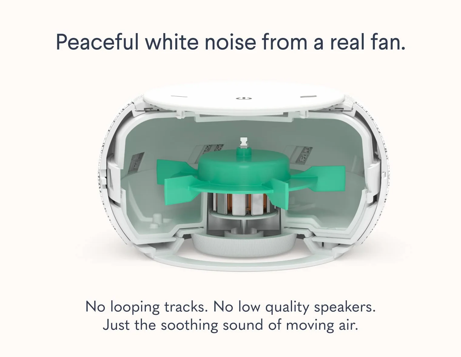SNOOZ Pro Smart White Noise Machine Travel Case Wentylator Regulowany Ton Głośność Pilot Zdalnego Sterowania