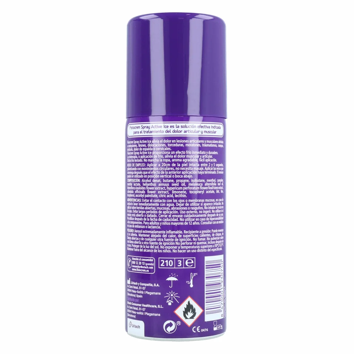 SOLUGEL FISIOCREM Spray Active Frost 150 ml Unisex