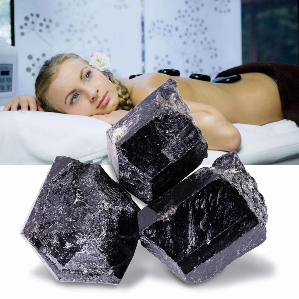 Surowe, Szorstkie Kamienie Czarnej Turmaliny, Naturalny Czarny Kryształ Kwarcowy Turmalina Mineralny Kamień Leczniczy do Robótek Biżuteryjnych lub Dekoracji Domowej