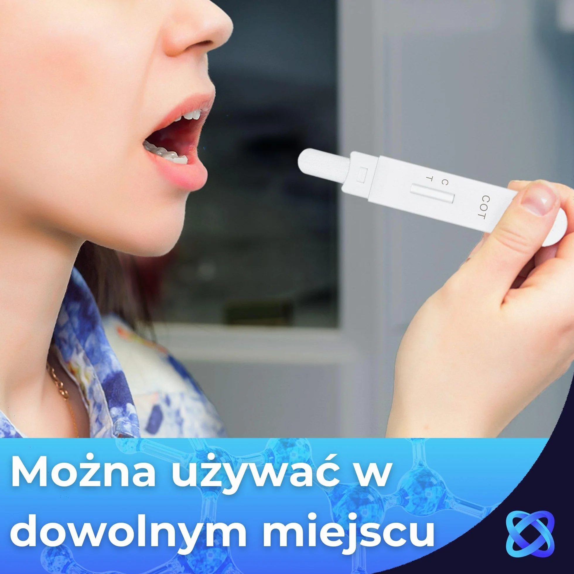 5 x Test Ślinowy SalyvGenics na Nikotynę | Szybki Test na Nikotynę (Kotyninę) w Ślinie i Płynach Ustnych | Zestaw Testowy do Wapowania