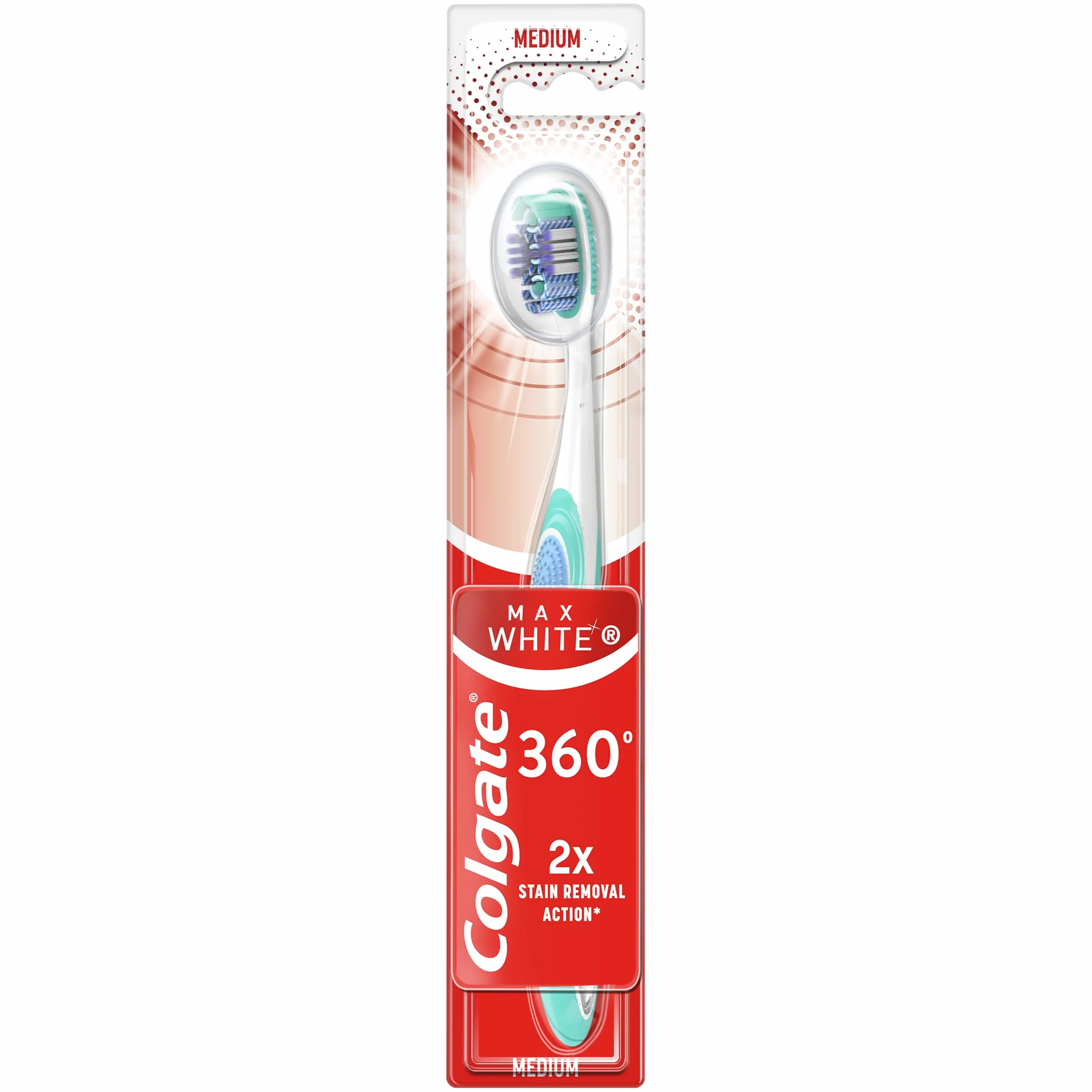 Colgate Max White 360 Szczoteczka do zębów Średnia twardość 1 szt.
