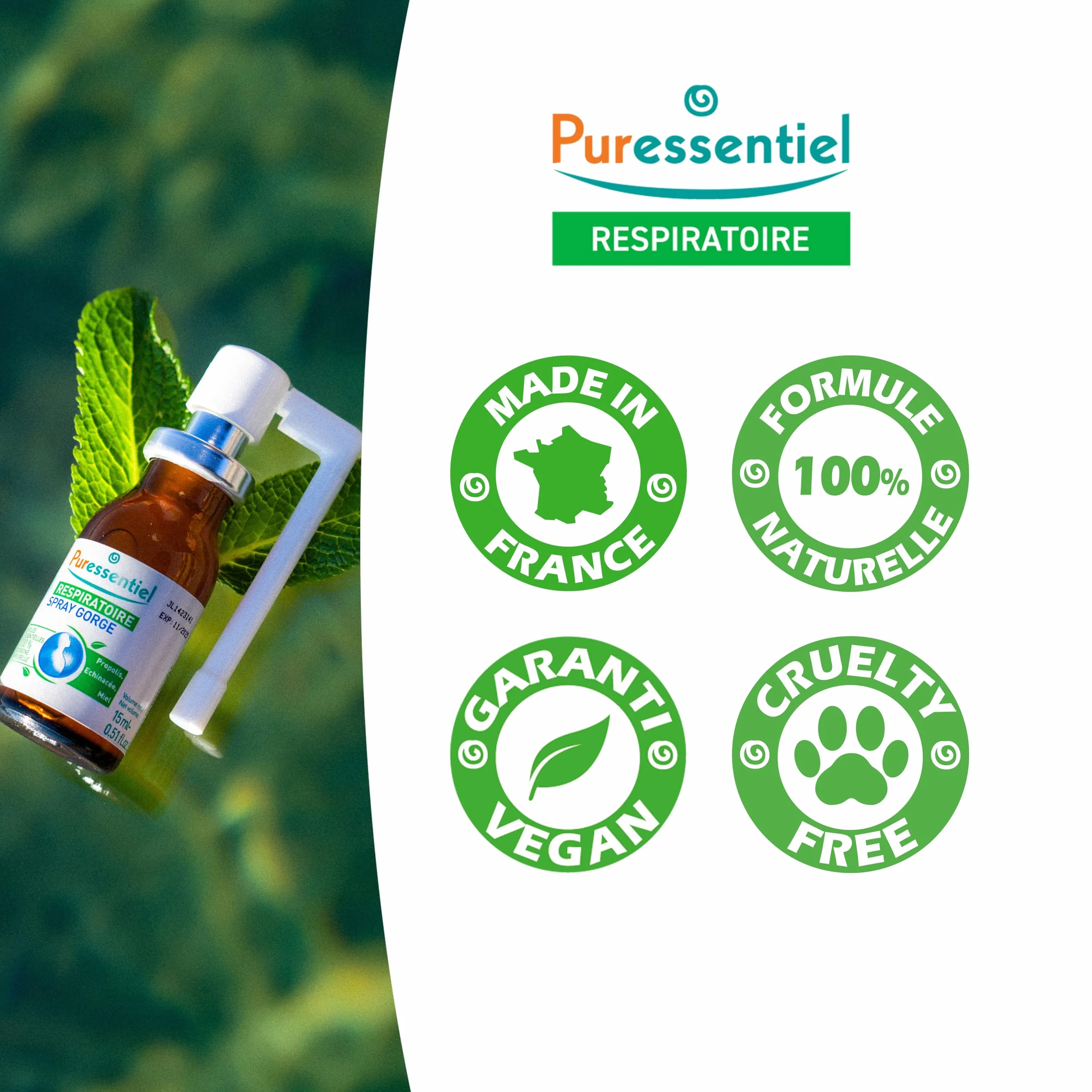 Puressentiel spray do gardła, 15 ml, 1 sztuka