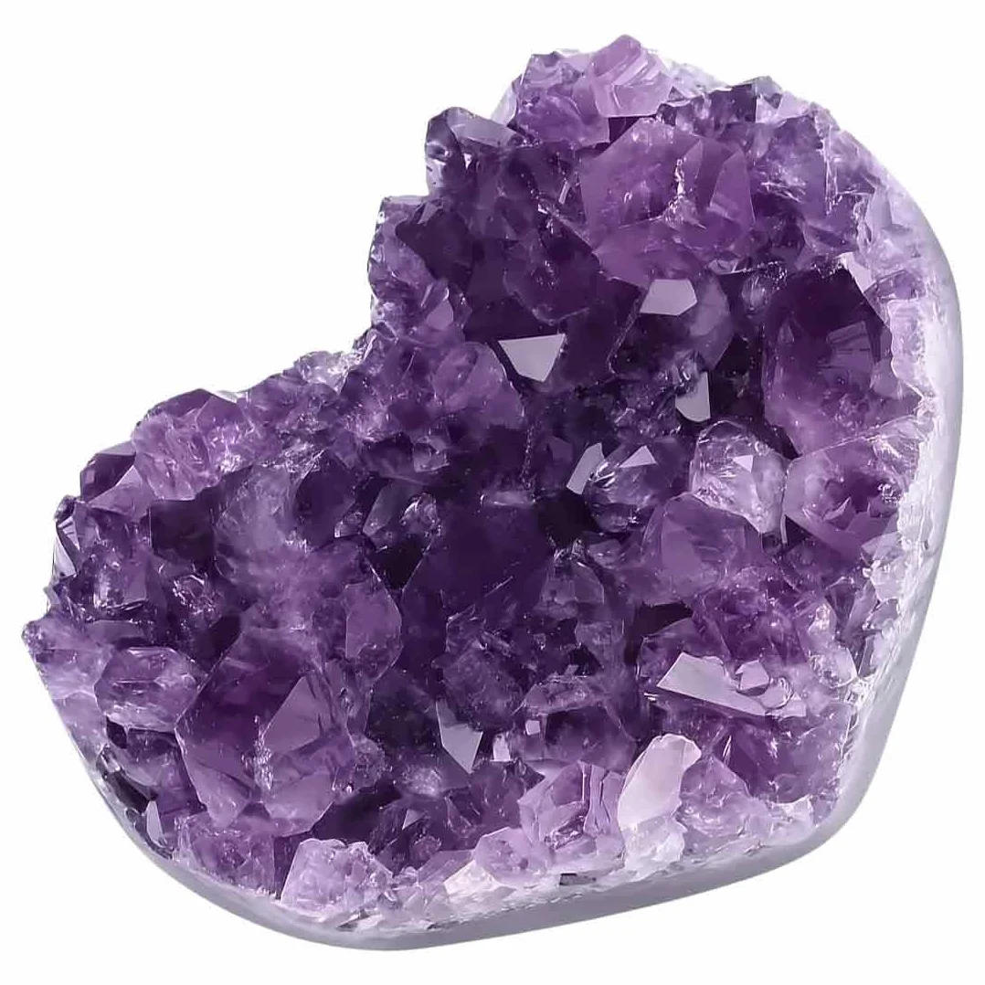 Ametyst naturalny surowy kamień kryształy geoda 4-5 cm