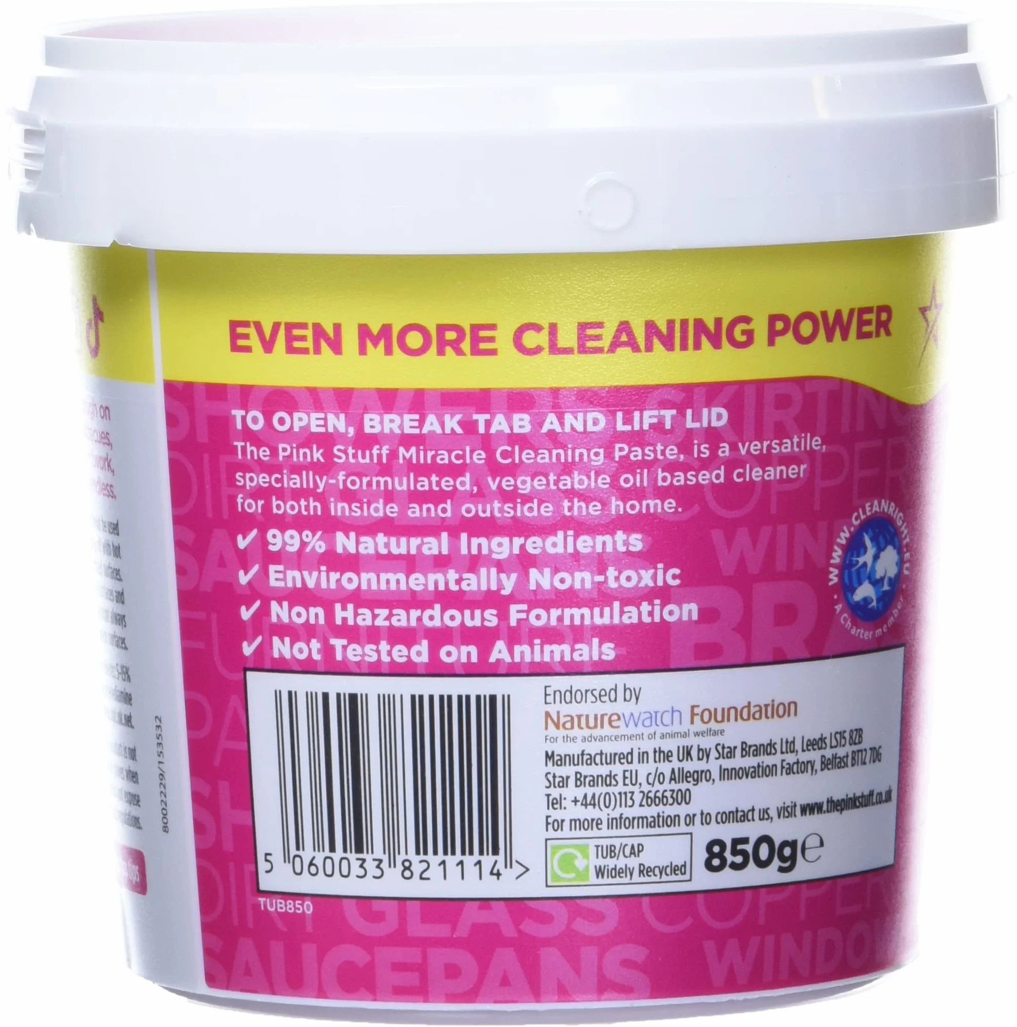 The Pink Stuff - The Mircale All Purpose Cleaning Pasta 850 g