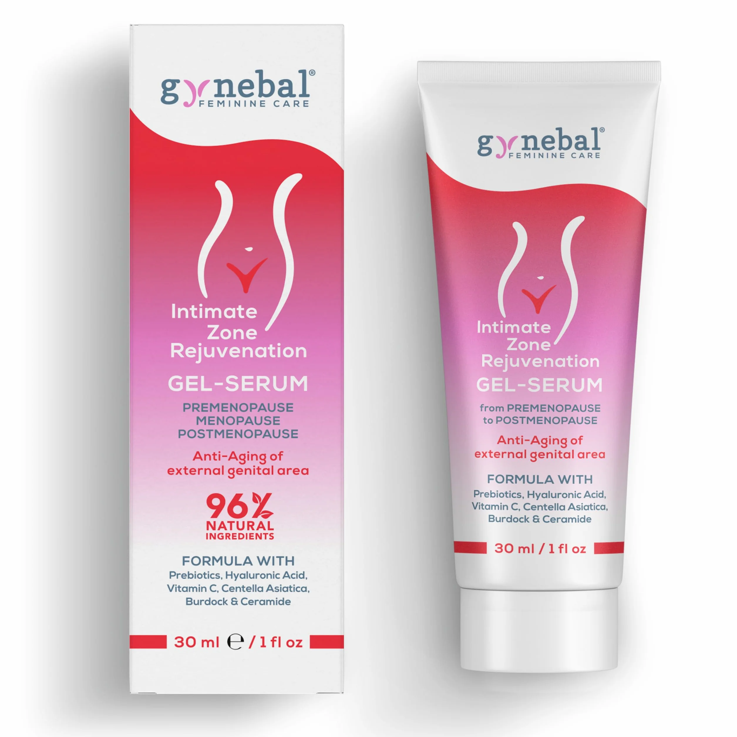 30 ml Intymny żel odmładzający srom - Supernawilżający Przeciwzmarszczkowy Ujędrniający Zewnętrzna strefa pochwy - Zmiany estetyczne spowodowane menopauzą, suchością, woskowaniem, poporodem