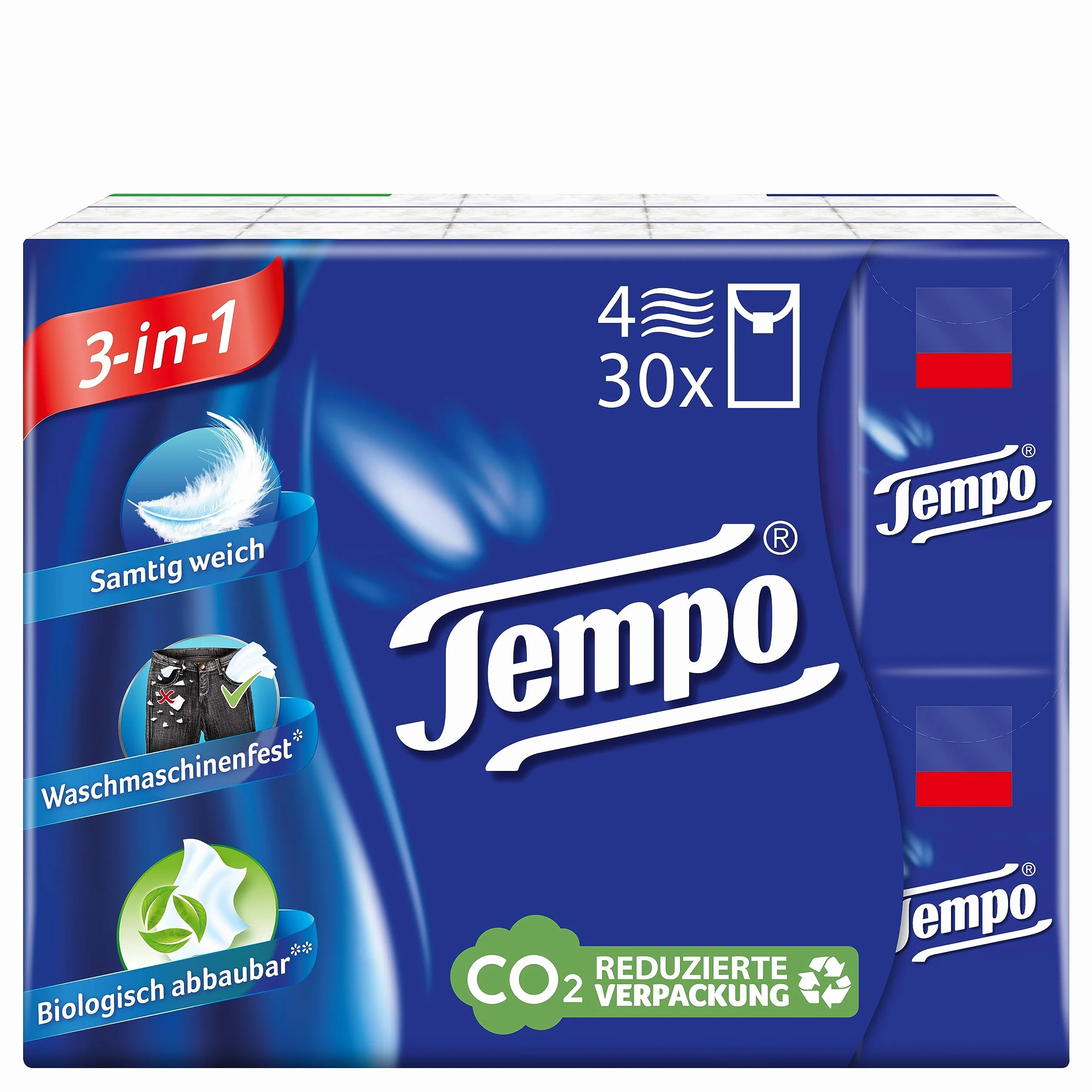 Tempo Chusteczki Cotton Touch, 30 paczek