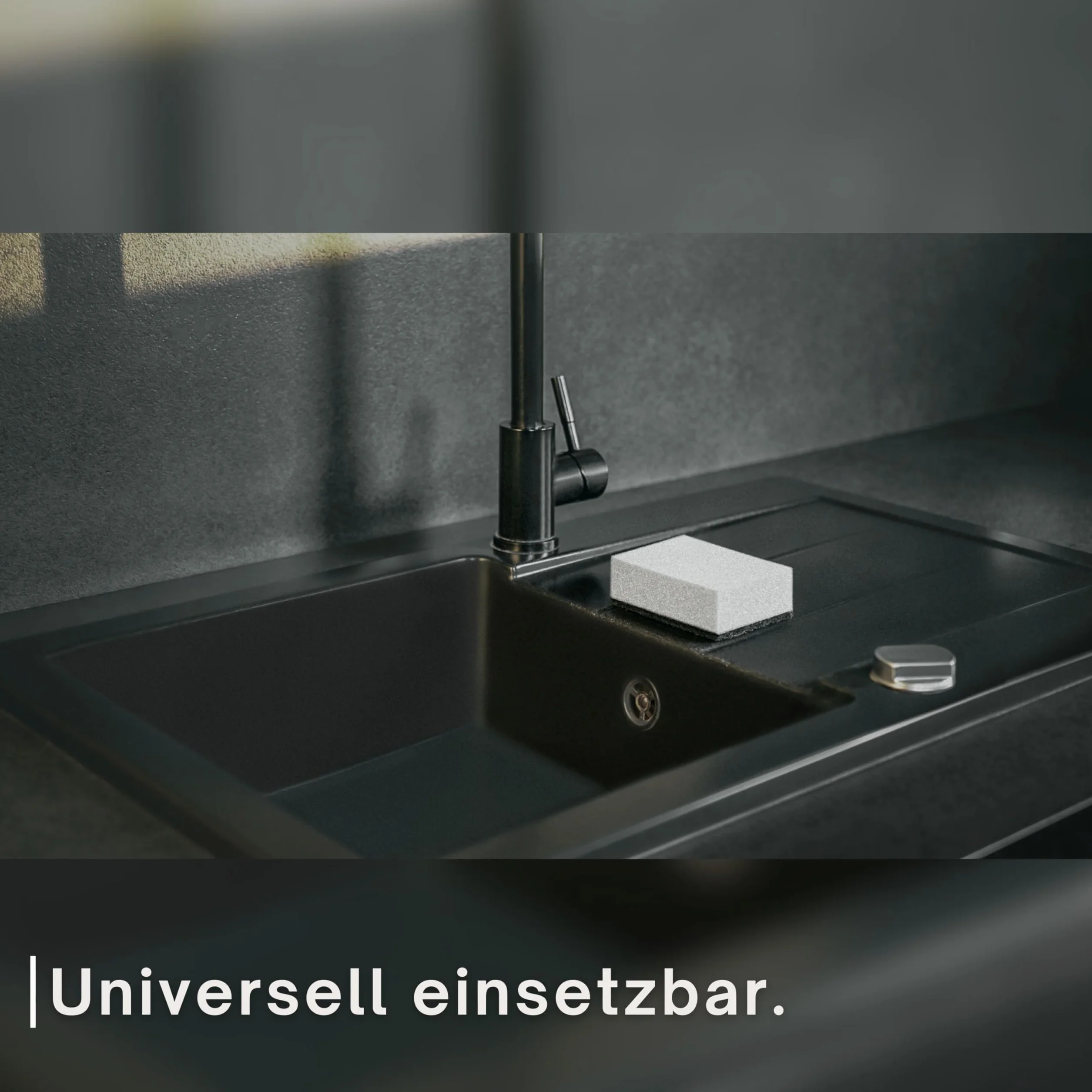 Black Sweden Home SVAMP gąbka kuchenna szara, 8 sztuk – gąbka do mycia naczyń, szara, trwała i uniwersalna – gąbka do naczyń, gąbka do czyszczenia z włókniną do szorowania