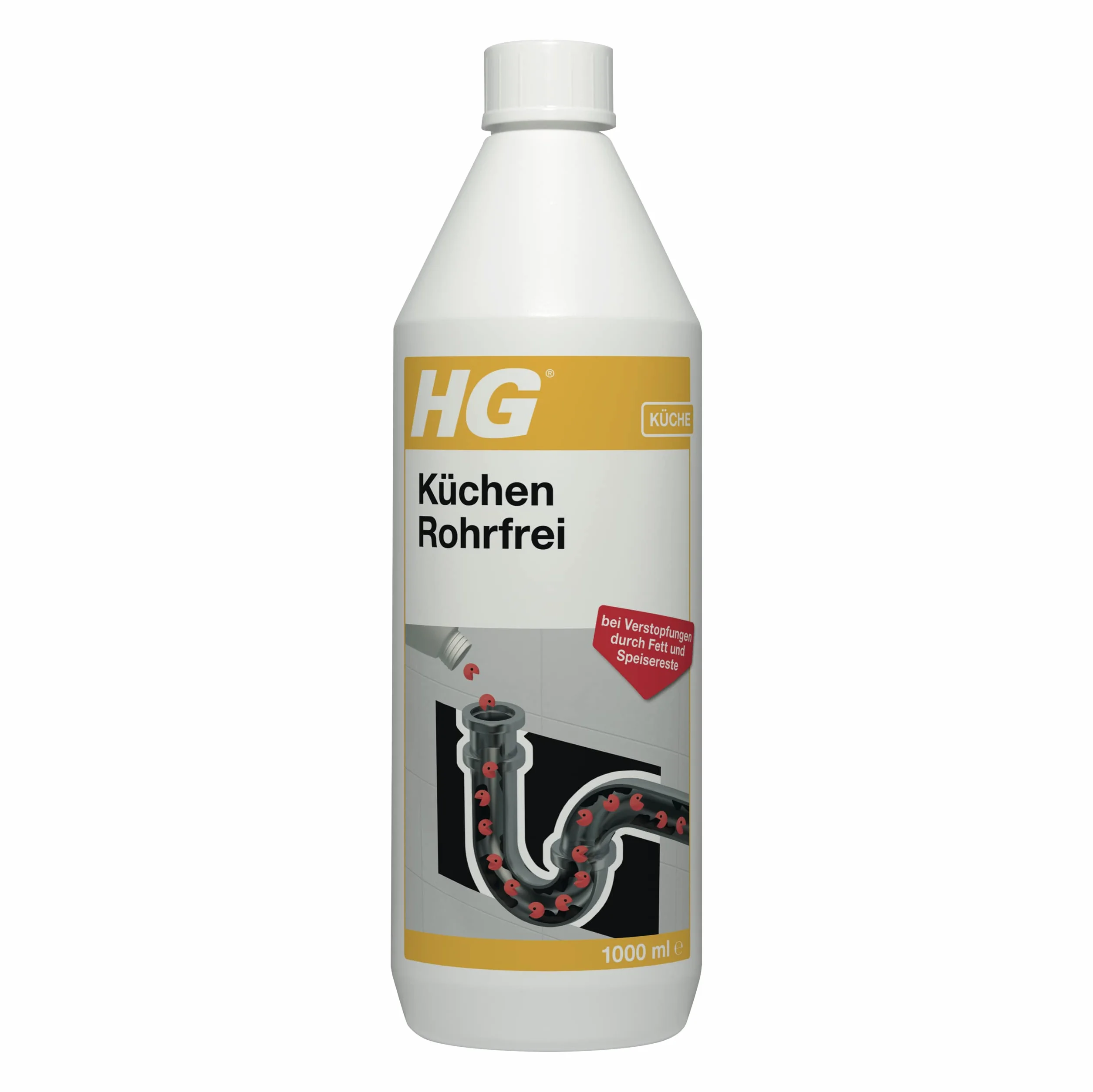 HG Kuchchen zestaw 2 sztuk (2 x 1 l) – naturalny środek do czyszczenia odpływów – do kuchni – profesjonalna formuła enzymów