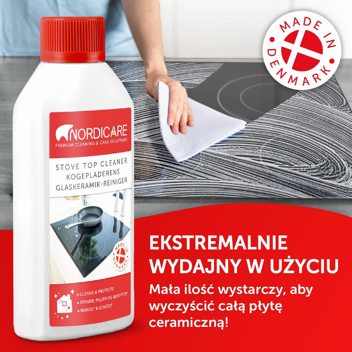 Nordicare Płyn do czyszczenia płyt ceramicznych 500ml