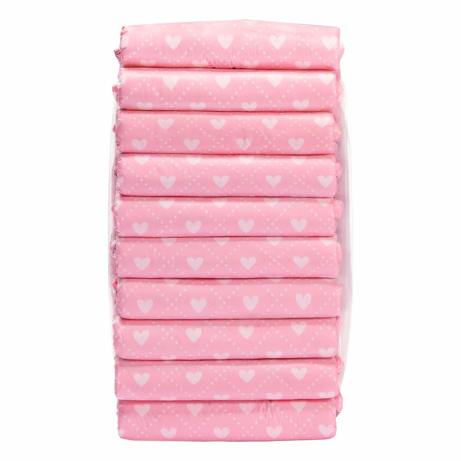 LittleForBig Pielucha Drukowana Dla Dorosłych 10 Sztuk Blushing Baby Large 36"-46"