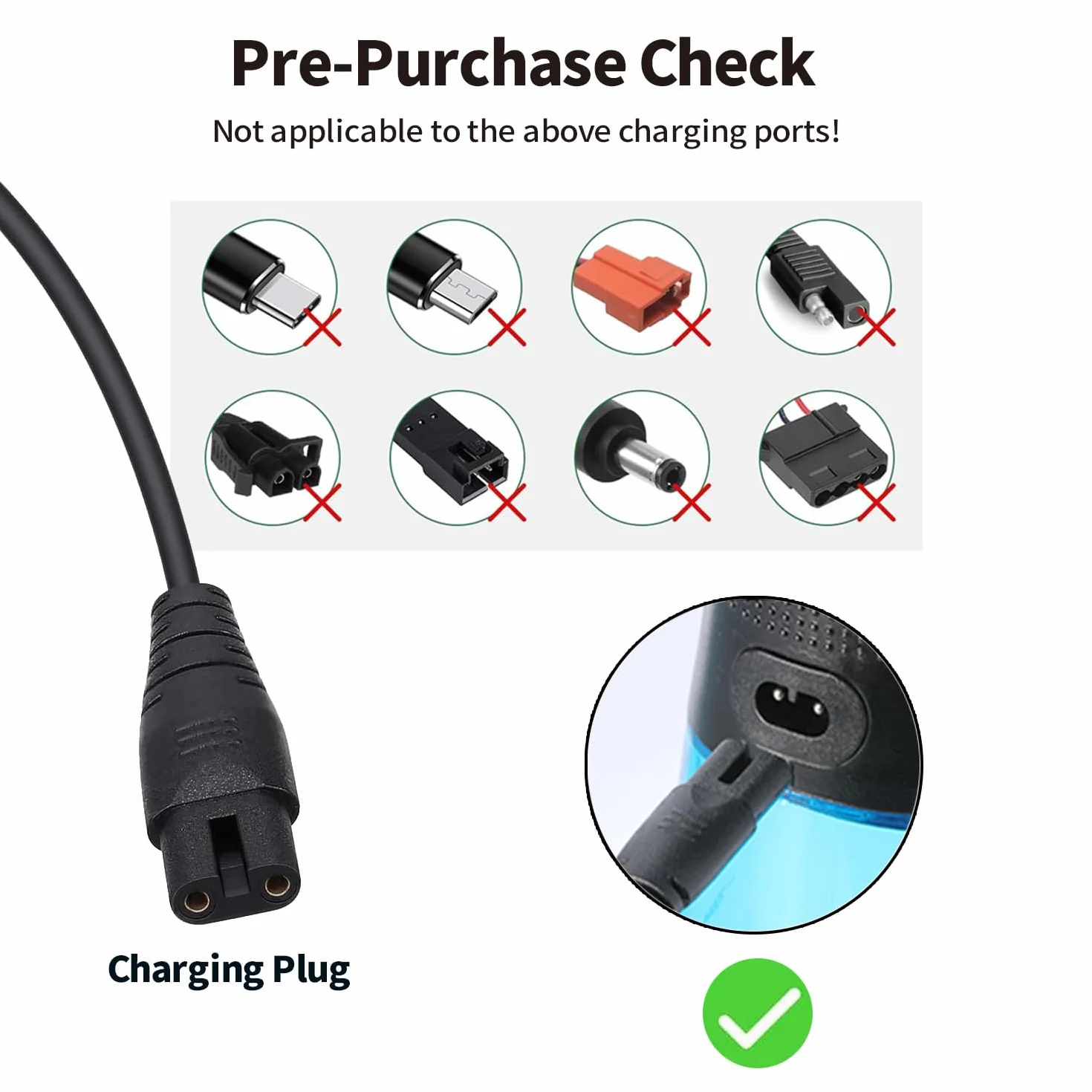 Kabel USB do ładowania irygatora wodnego do Hangsun, COSLUS, Aquasonic, Nicefeel, Oralfree, MOSPRO, Cremax, Tovendor, Insmart, Zerhunt, przenośny, bezprzewodowy irygator jamy ustnej, 1,2 m (czarny)