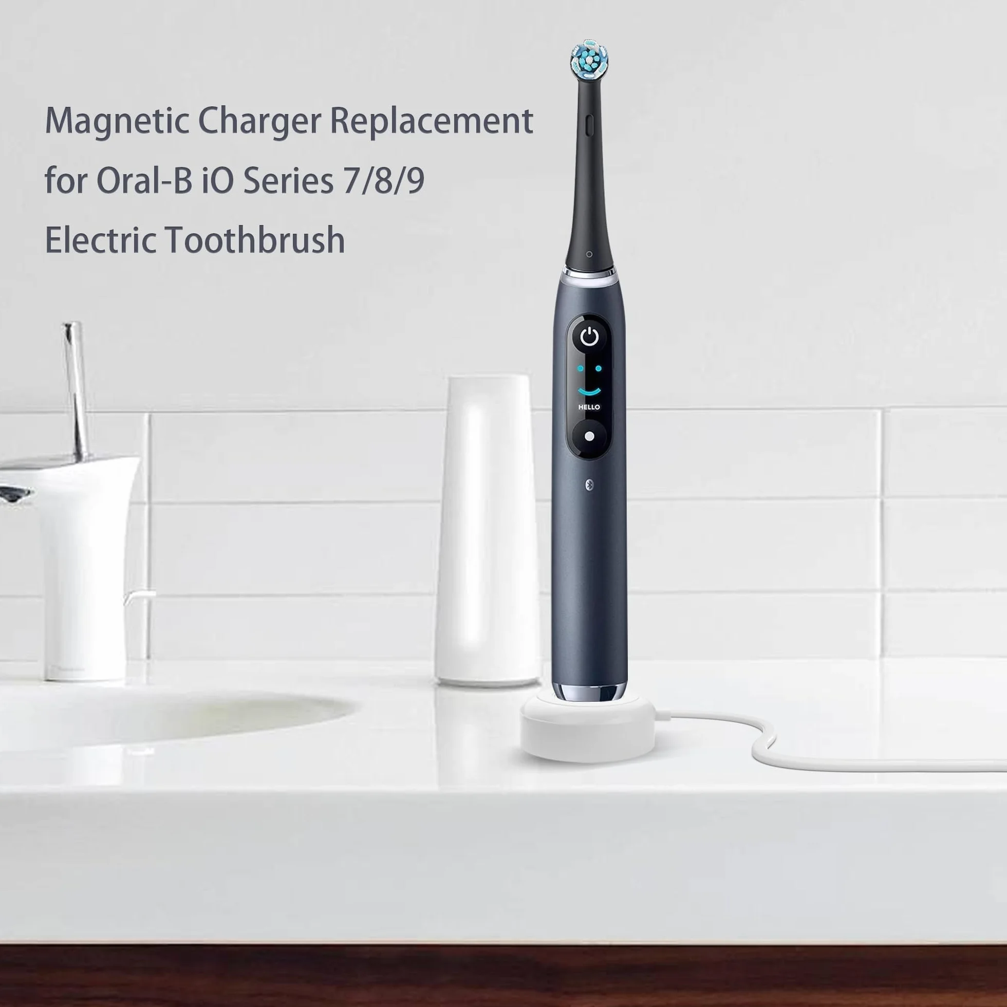 Magnetyczna ładowarka YADHAOD do Oral-B iO 7/8/9, zapasowa stacja dla Braun Oral-B iO, Travel Charger