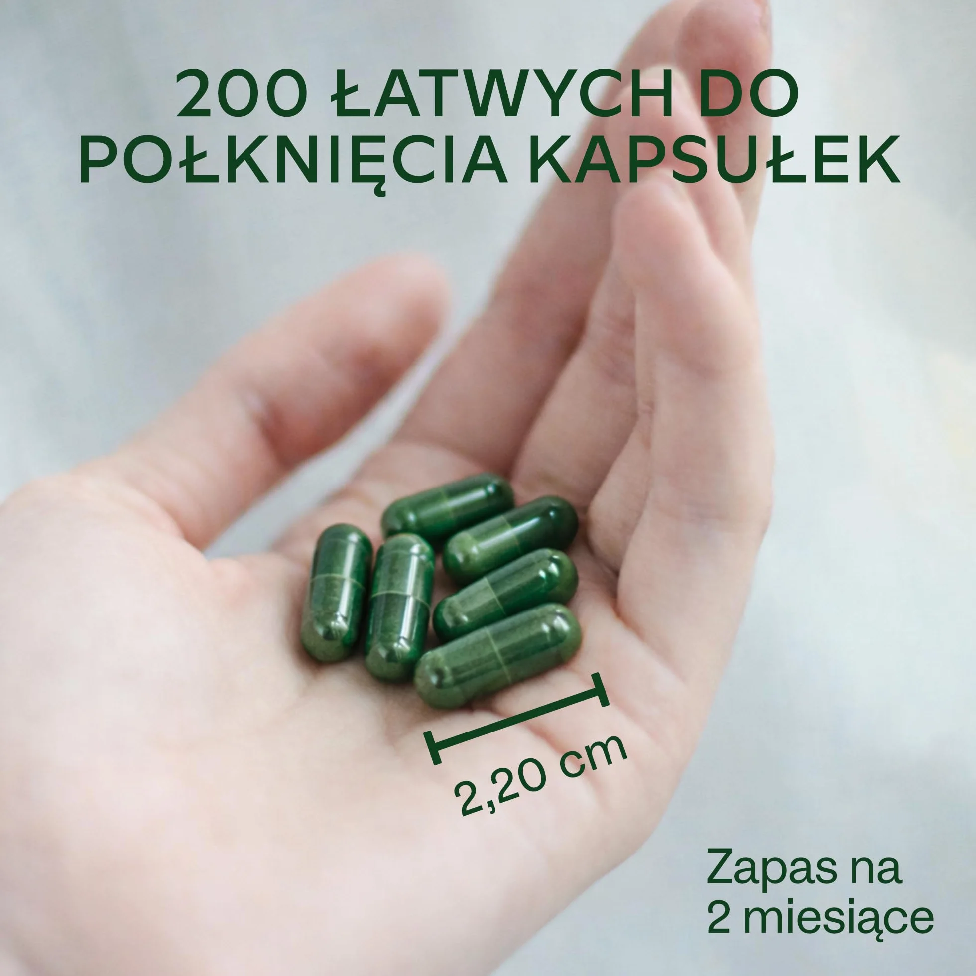 Spirulina i Chlorella 1800 mg Kapsułki - Mieszanka Fitoskładników z Niebieskich Alg - Wegańska Formuła