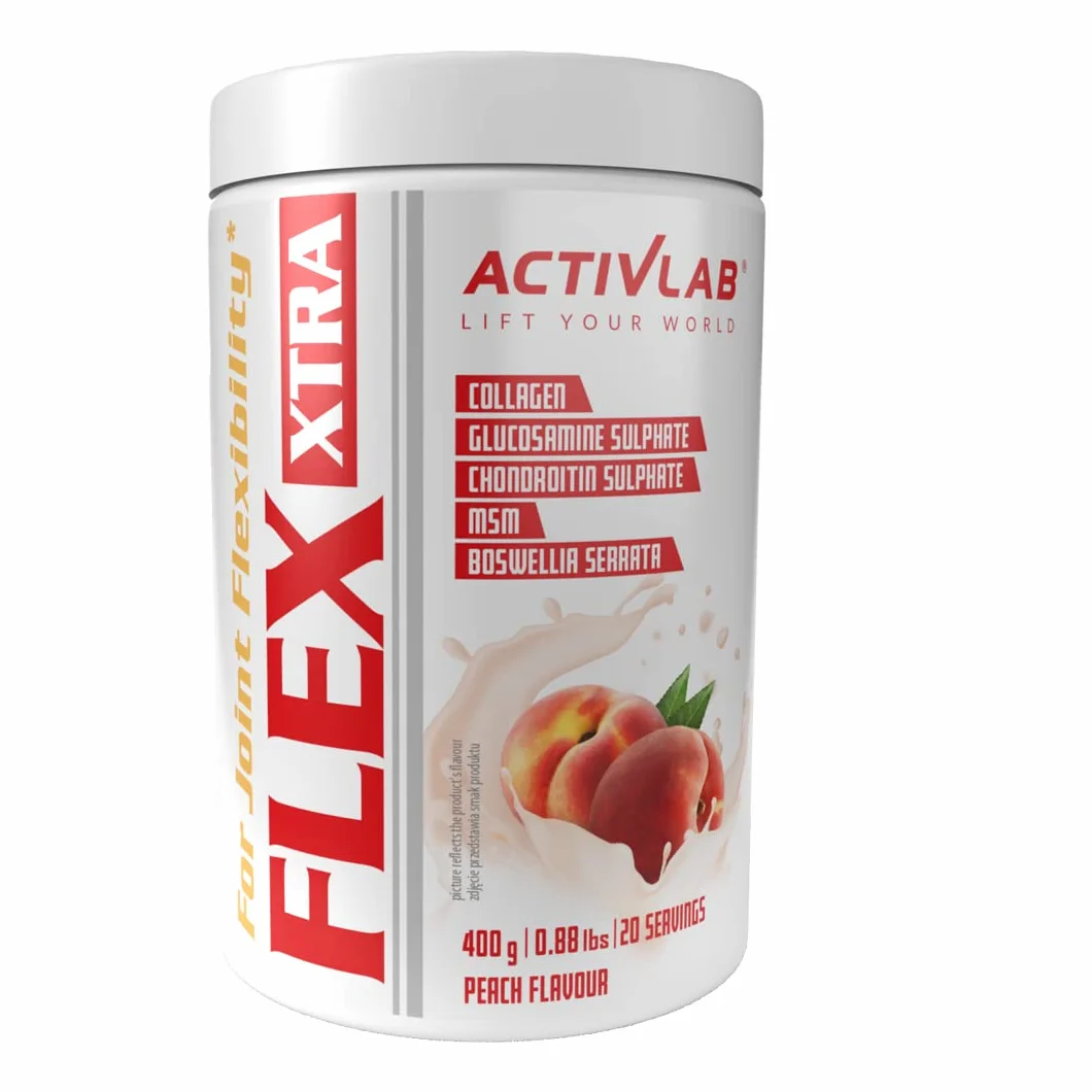 Activlab FLEX Xtra 400g Kolagen Typ I Glukozamina MSM Witamina C B6 D Hyaluronian Dla Stawów