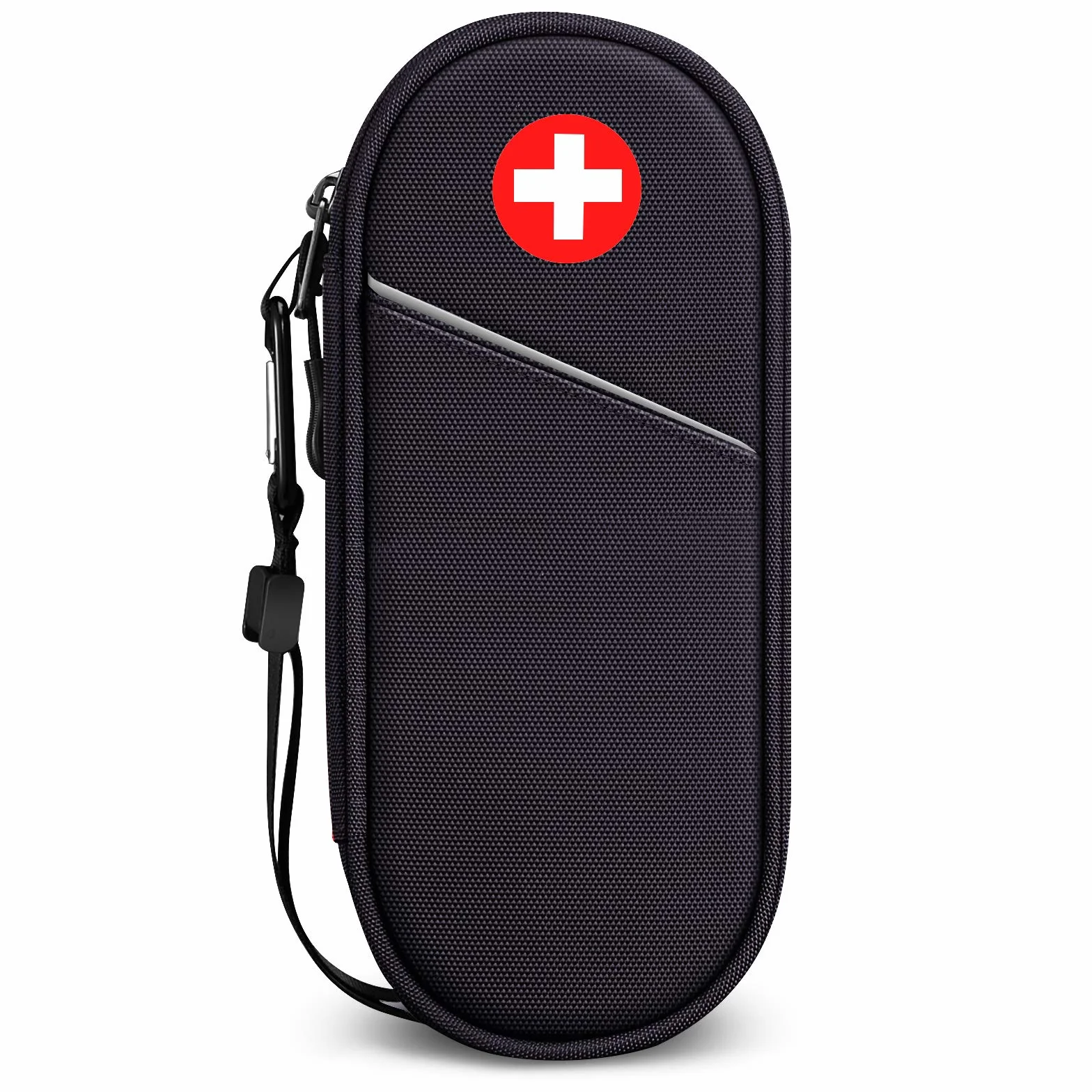 SITHON EpiPen Medyczny futerał do przenoszenia, przenośna torba ratunkowa Izolowany organizer na apteczkę na 2 EpiPens, inhalator astmy, niezbędnik medycyny alergicznej,