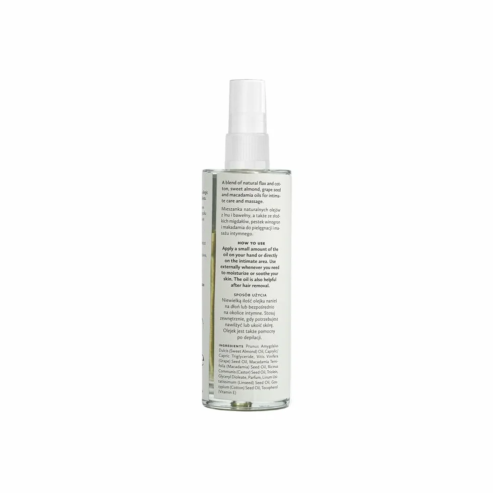 Hagi Naturalny Olejek Intymny 100 ml | Pielęgnacja intymna, po goleniu i depilacji | Nawilża skórę | Wegański