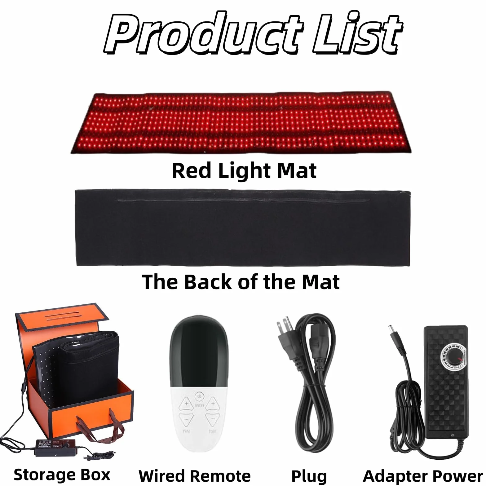 Mata na całe ciało z czerwonym i podczerwonym światłem 1370 diod LED 660 nm 850 nm pilot 3 tryby 5 poziomów jasności duży rozmiar 190cm*85cm