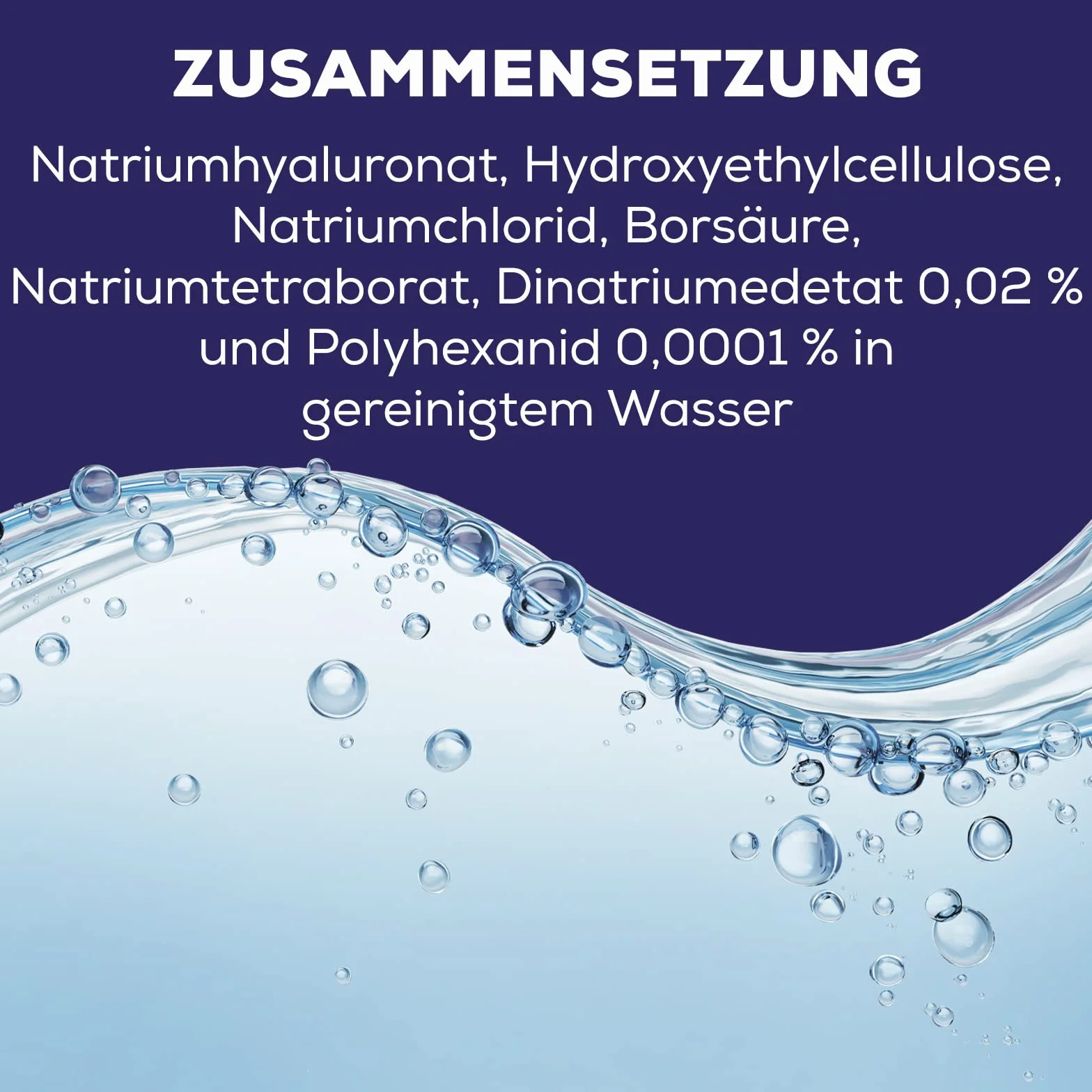 Krople do oczu na suche oczy z kwasem hialuronowym, krople nawilżające z podwójnym nawilżeniem, 15 ml