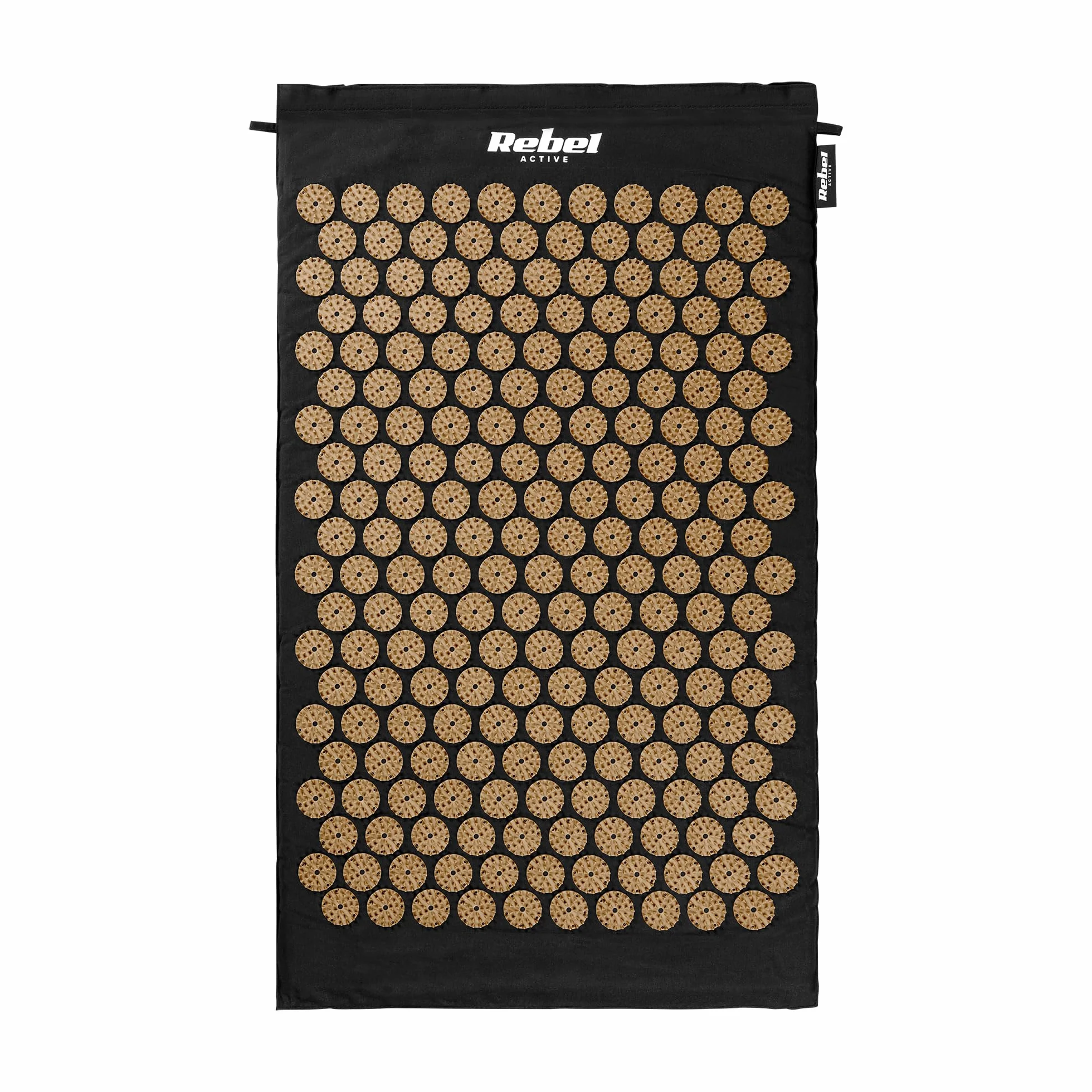 Rebel Electro Mata Zdrowotna z Kolcami do Akupresury z Poduszką 72x42cm Złote Kolce RBA-6002-GL