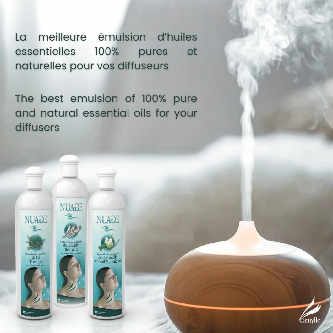 Camylle - Zapach do dyfuzora Luxe – emulsja olejków eterycznych do ultradźwiękowego sterowania – energetyzujący o świeżych i urzekających aromatach – 500 ml